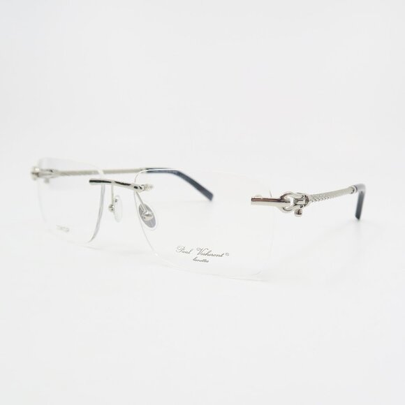 Paul Vosheront PV 3634 C1 23K Gold Plated Silver, Rimless, New Eyeglasses. - Picture 5 of 13